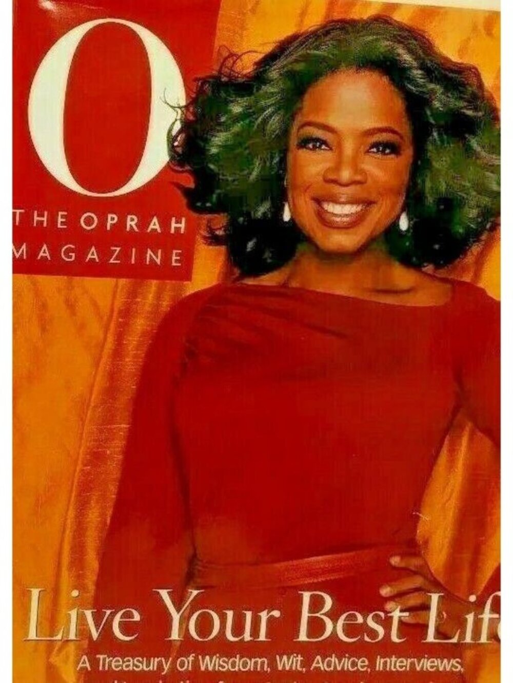 'Live Your Best Life' Oprah Winfrey Hardcover Book with Dust Jacket -Like New